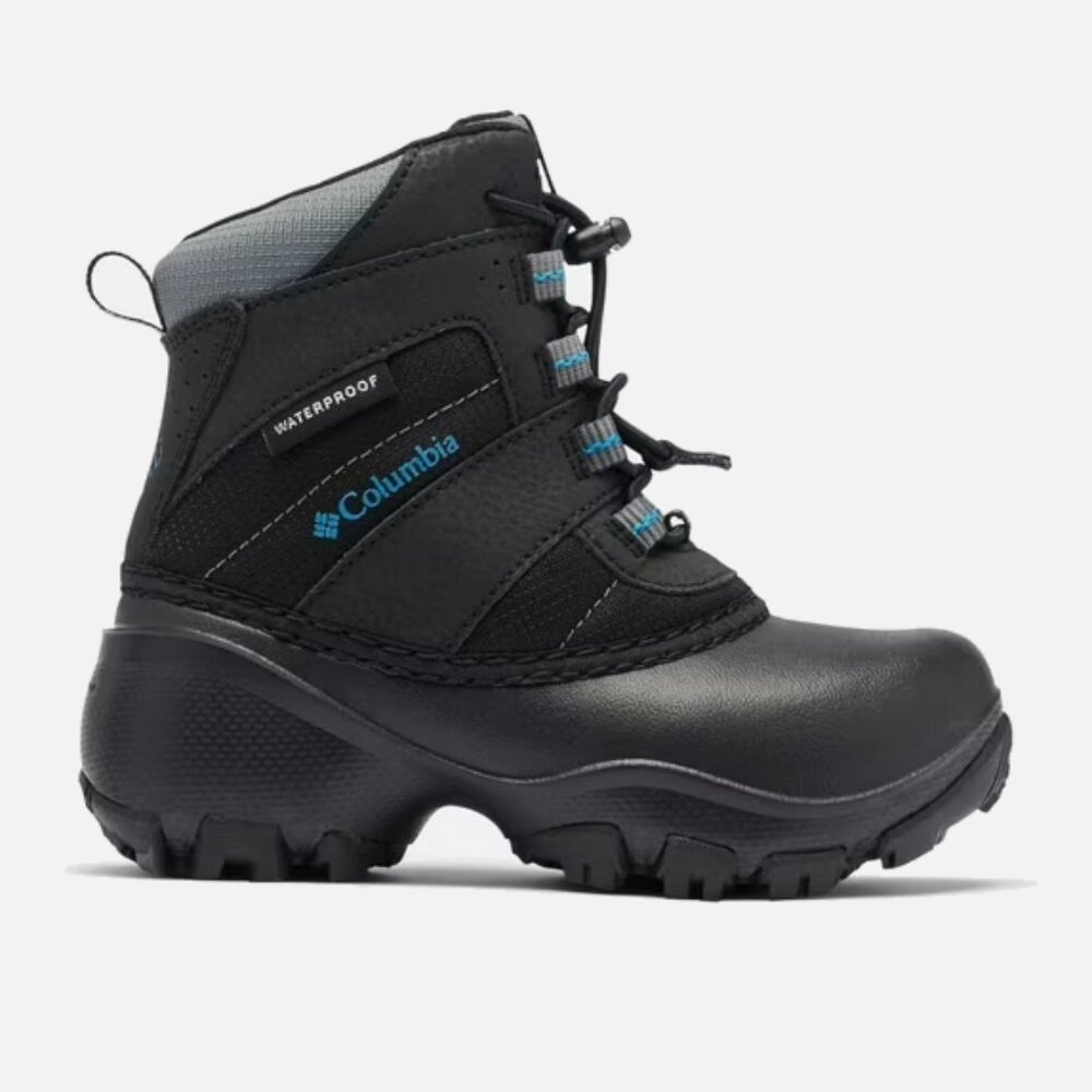NEW Columbia Kid Rope Tow III Black Waterproof Winter Above Ankle Snow Boot